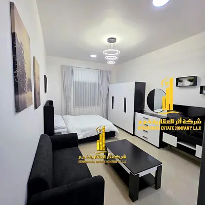 ✨Furnished studio for monthly rent in Ajman - Al Jurf 2 - near Delta Shopping Center ✔️ Includes bills and internet⚡📶 Ready to move in immediately!