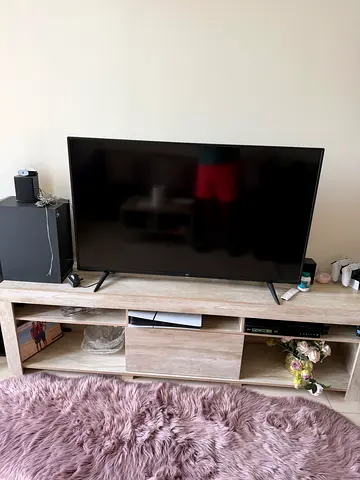 Solid Wood Dining Table with 4 Chairs - Good Condition, computer table with chair, tv and table