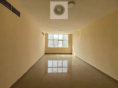Beautiful 2BR hall in Al Majaz 2, spacious, free parking, large terrace, near Al Istifa Mosque, direct Dubai exit.