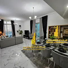 With a breathtaking sea view, the most luxurious and elegant two-bedroom apartment, fully furnished