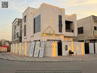 Ready with electricity and air conditioning | Own a smart villa in Al Yasmin, Ajman | 6 master bedr