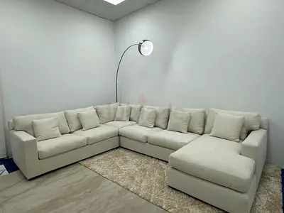 Perfect condition cratebarrel Ushape sofa