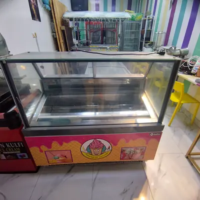 Used Glass Display Refrigerator / Ice Cream Display Cabinet