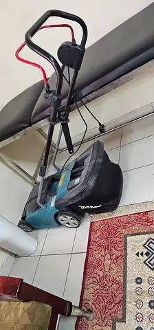Electric Lawn Mower (Blue) – Lightly Used, Working Condition