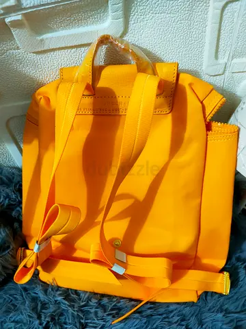 New Longchamp Bright Yellow Compact Backpack