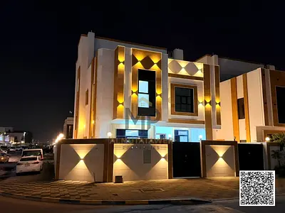 فيلا زاويه فاخرة للبيع في الزاهية عجمان | تملك حر | 3 طوابق7 غرف| قابل للتفاوض | تمويل بنكي متاح
