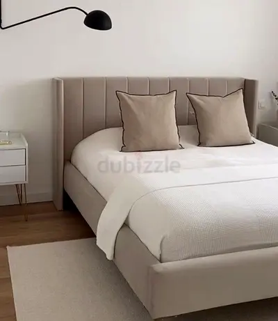 King size fabric bed can be customised in different colours sizes and design