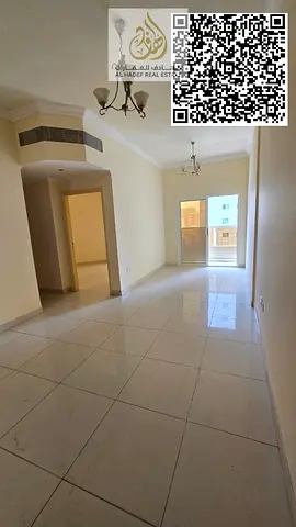 Two-bedroom apartment with a living room, balcony, open view, and built-in wardrobes | Al Nuaimiya