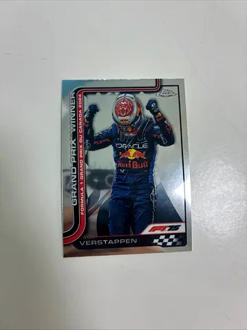 Max Verstappen F1 Grand Prix Winner Collectible Racing Card