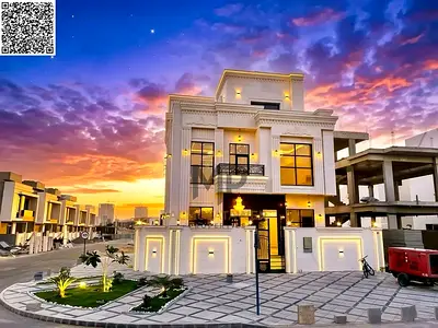 Classic corner lot in Al Helio 2 (very prime location in Ajman, on a distinguished street. It has a setback of approximately 10 meters in front of the
