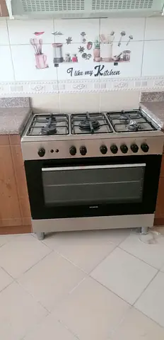 Stainless Steel 5-Burner Gas Cooker with Oven - Good Working Condition