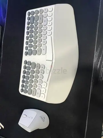 MOFII Wireless Ergonomic Keyboard  Mouse Combo â€“ Split Curved Keyboard with Wrist Rest