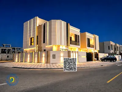 For sale: Modern villa Corner 6BR and a roof , including registration fees, Al Bahia . Super deluxe finishing, freehold, bank financing