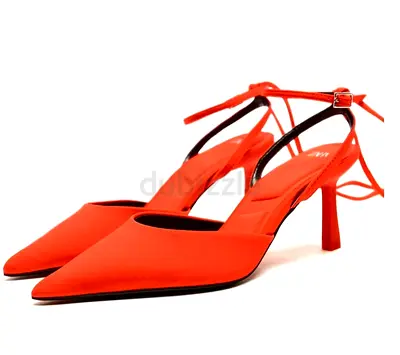 ZARA Orange heels. Size 39.still like new