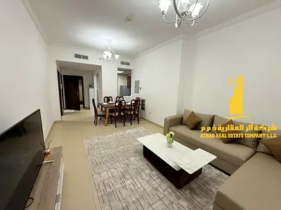 Furnished one-bedroom apartment for rent in Ajman, Al Jurf 2, Al Yasmin Towers. Clean and tidy furnishings. Includes all bills and internet.