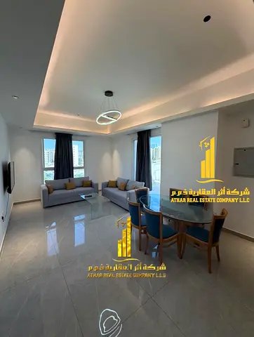 اول ساكن افخم وارقى 3 غرف وصالة مع روف خاص مفروشة بالكامل للايجار الشهري في الراشدية 2 خلف قصر الحاكم