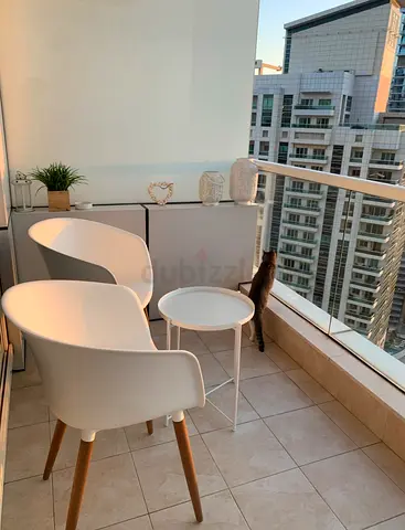 Set of 2 White Chairs  Modern Nordic Minimalist