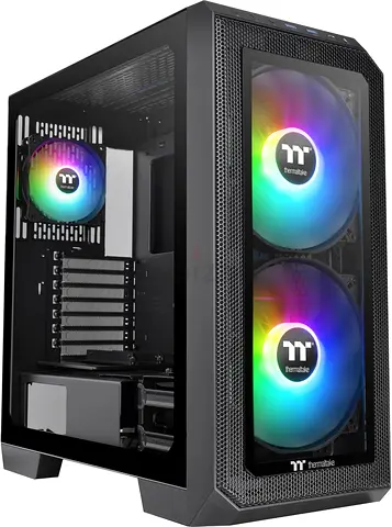 Thermaltake View 300 MX TG ARGB Motherboard Sync E-ATX Mid Tower Computer Case - 2x200mm