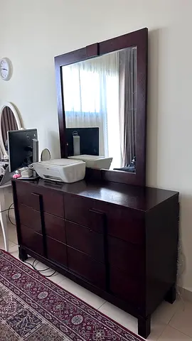 Dresser with mirror