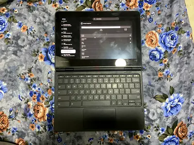 Chrome book 2021 refurbished with skin used once (pick up)