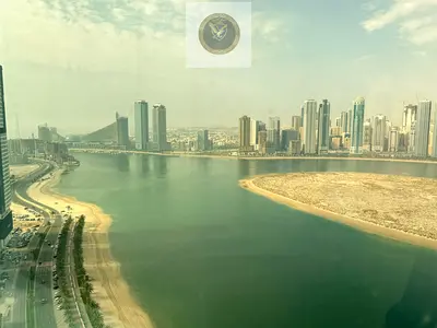 Sea view | 3-bedroom apartment with living room | central AC | maid’s room | built-in wardrobes