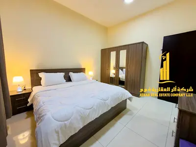 شقة فاخره غرفتين وصالة مفروشه بالكامل مع بلكونه باطلاله مفتوحه.عجمان الروضه 2. للايجار الشهري، الايجار يشمل الفواتير والإنترنت