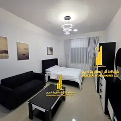 Furnished semi-detached kitchen studio with very high-end, brand-new furniture for monthly rent in A