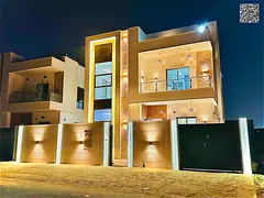 🏡 A luxurious modern villa for sale in Al Bahia with a modern design and high-end finishes, at a 