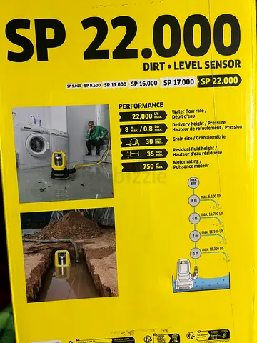 Karcher SP 22000 Submersible Dirty Water Pump - Used Box