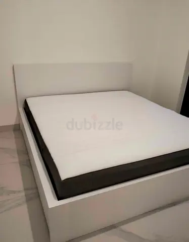 Ikea malm king storage bed with ikea mattress like new