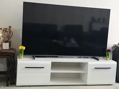 IKEA White TV Stand / Entertainment Unit with Drawers