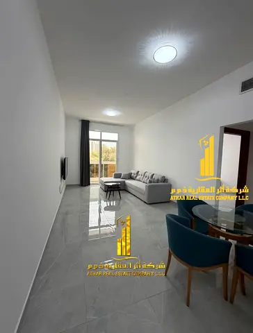 ثاني ساكن , شقة غرفة و صالة مفروشة للايجار الشهري في عجمان منطقة الراشدية 2 - بالقرب من قصر الحاكم ✔️ شامل الفواتير و الإنترنت