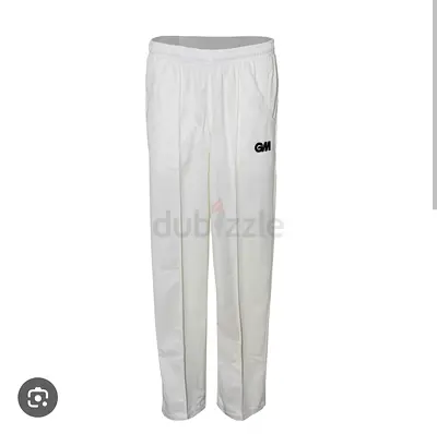 White Cricket Trousers by GM  Nike Mens Sportswear, Size M