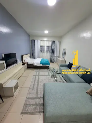 Fully furnished studio apartment for monthly rent in Ajman, Al Rashidiya - Ajman One Towers ✔️ Includes bills and internet - Spacious
