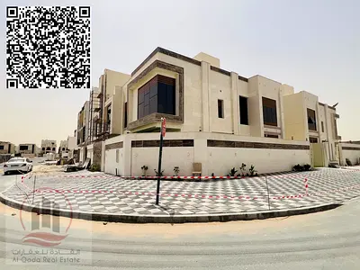 For sale: Modern corner villa with 5 rooms and a roof terrace, including registration fees, in Al-Haliyo 2