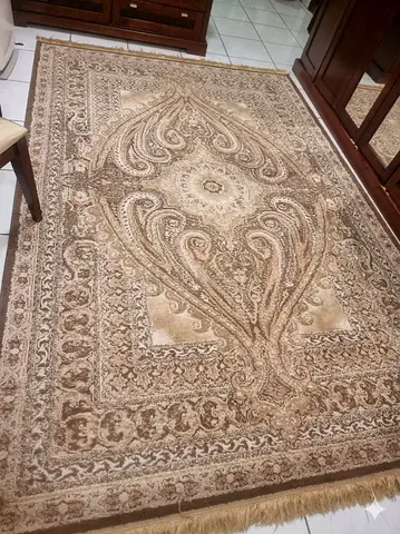 Elegant Traditional Pattern Carpet with Fringes