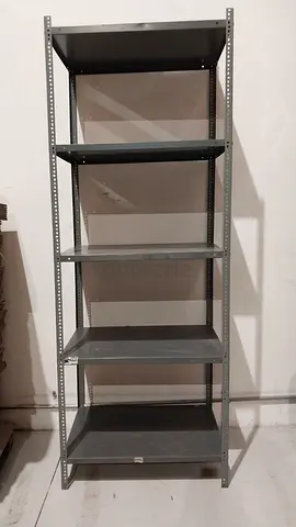 Grey Metal Storage Shelving Unit Shelves and Uprights