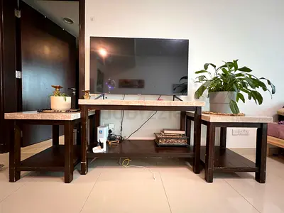 Danube home TV Table and 2 side tables