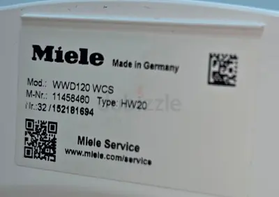 Miele Front Loading Washing Machine 8kg WWD120WCS White/Black