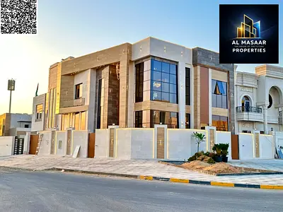 فيلا مودرن بتشطيب ممتاز مع رسوم التسجيل وعلي الطريق الرئيسي مباشر وعلي زاوية شارعين تملك حر لجميع الجنسيات مدي الحياة