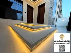 Modern Villas for Sale in Al Yasmeen Ajman Five Master Bedrooms Three Floors Luxury Finishing Prime