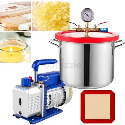 Vacuum chamber, remove air bubble from epoxy resin مزيل فقاعات ايبوكسي ريزن
