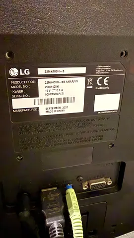 LG 22MK400H 22-inch LED Monitor/TV - Good Working Condition