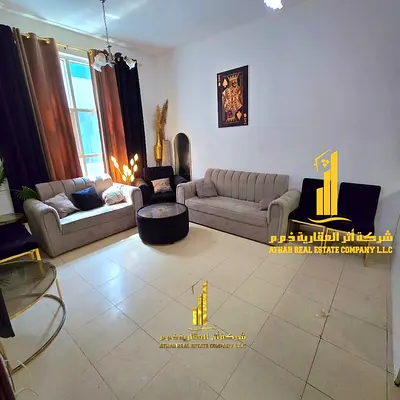 شقة غرفة و صالة مفروشة للإيجار الشهري ✅ في عجمان - شارع خليفة أبراج السيتي تاور ✔️ شامل الفواتير و الإنترنت ⚡📶 جاهزة للسكن فوراً !