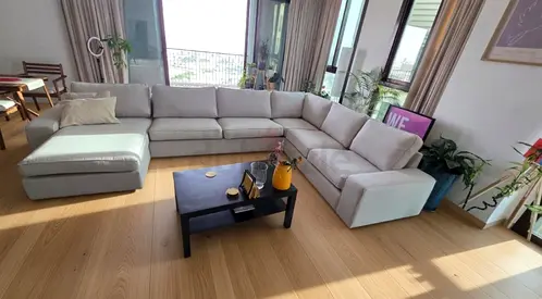 As A New Condition High Quality ikea kivik U shape sofa beige