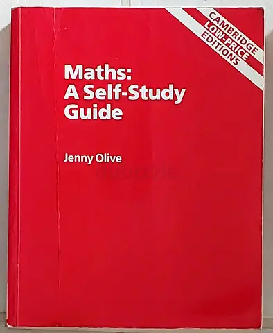 Maths: A Self-Study Guide