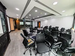 Fully Fitted 1,500 Sqft Office in Al Garhoud | AED 195K | Free DEWA &amp; Parking
