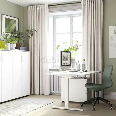 Standing Desk - IKEA Desk sit stand, manual white, 160x80 cm