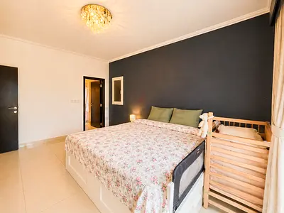 IKEA BRIMNES 180×200 with 4 drawers + 1.5 yo spotless mattress +2 night table