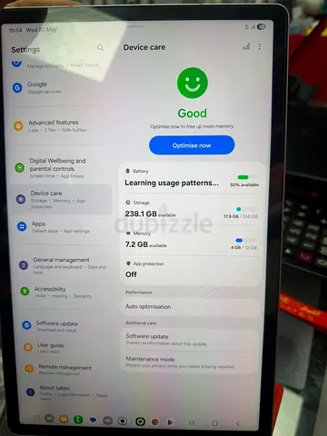 Used tab